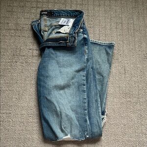 Hudson Remi Women Distressed Blue Straight Leg Jeans Size 26